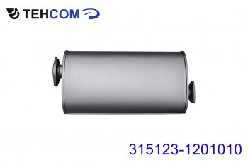 4 999 р. Глушитель УАЗ-315123 дв.УМЗ-4218,4178, дв.ЗМЗ-4021,4104 ЕВРО-2,3 ТЕХКОМ ТЕХКОМ 315123-1201010  с доставкой в г. Кемерово. Увеличить фотографию 1