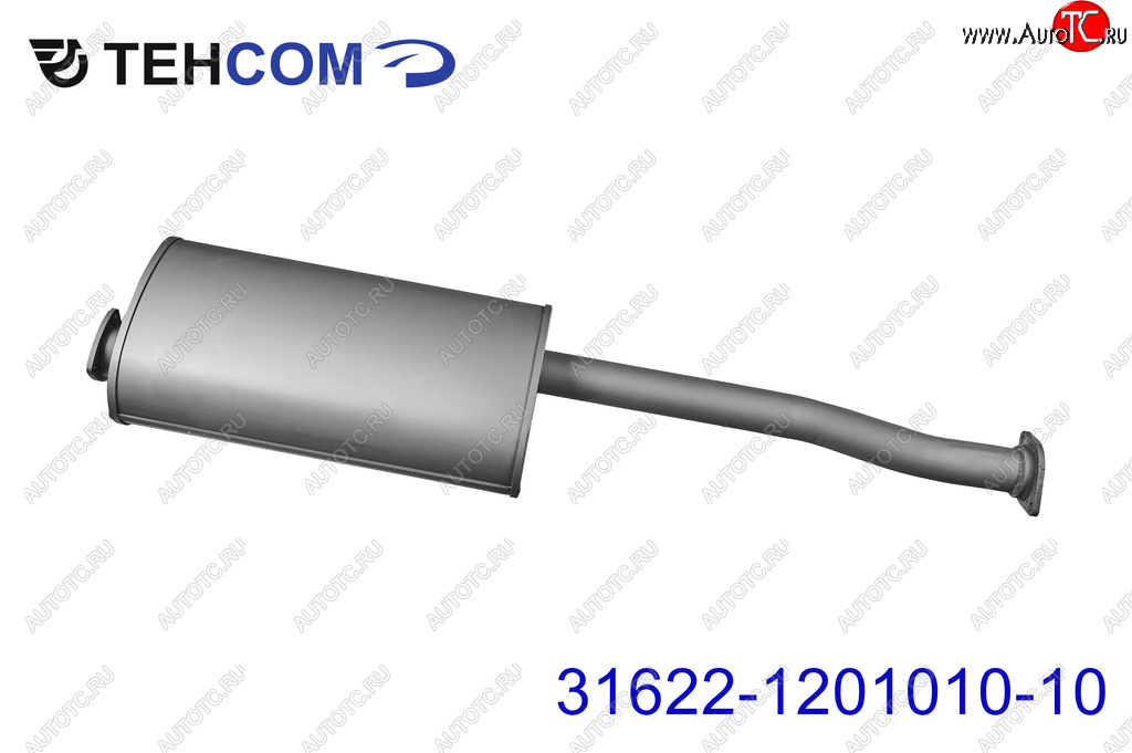 7 699 р. Глушитель УАЗ-3163 Патриот дв.ЗМЗ-409 ЕВРО-2 ТЕХКОМ ТЕХКОМ 31622-1201010-10  с доставкой в г. Кемерово