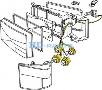 1 489 р. Проводка SCANIA 4,P,G,R,T series с патронами (фара, указатель, поворота, габарит) HD-PARTS HD-PARTS 316505  с доставкой в г. Кемерово. Увеличить фотографию 4