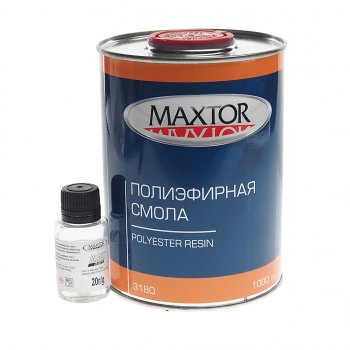 999 р. Смола полиэфирная 1кг с отвердителем 20г MAXTOR MAXTOR 3180 MAXTOR 3180  с доставкой в г. Кемерово. Увеличить фотографию 1