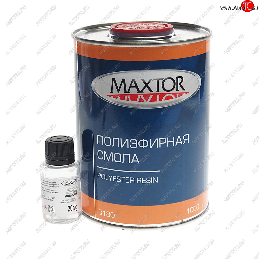 999 р. Смола полиэфирная 1кг с отвердителем 20г MAXTOR MAXTOR 3180 MAXTOR 3180  с доставкой в г. Кемерово