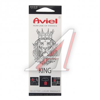 292 р. Ароматизатор подвесной картонный (King) Perfume of France AVIEL AVIEL 31891  с доставкой в г. Кемерово. Увеличить фотографию 1