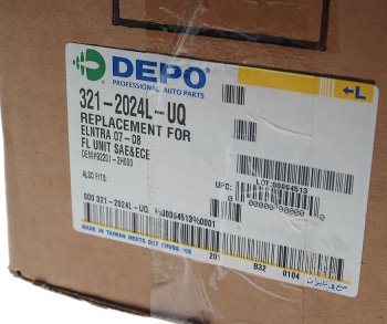 2 769 р. Фара противотуманная HYUNDAI Elantra (06-) левая DEPO DEPO 321-2024l-uq  с доставкой в г. Кемерово. Увеличить фотографию 6