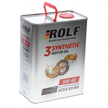 3 289 р. Масло моторное 3-SYNTHETIC A3B4 5W40 синт.4л ROLF ROLF 322551  с доставкой в г. Кемерово. Увеличить фотографию 1