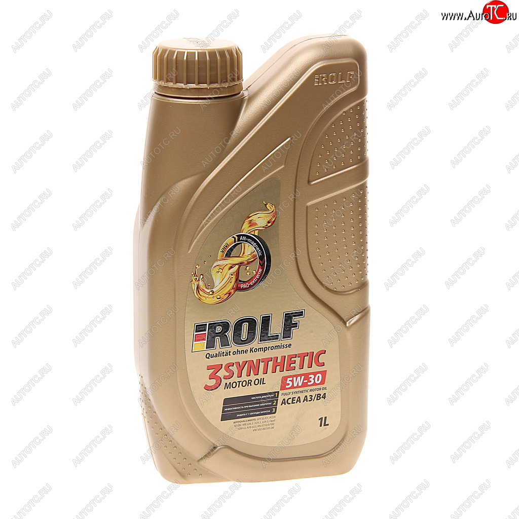 1 129 р. Масло моторное 3-SYNTHETIC A3/B4 5W30 синт.1л ROLF ROLF 322732 ROLF 322732  с доставкой в г. Кемерово