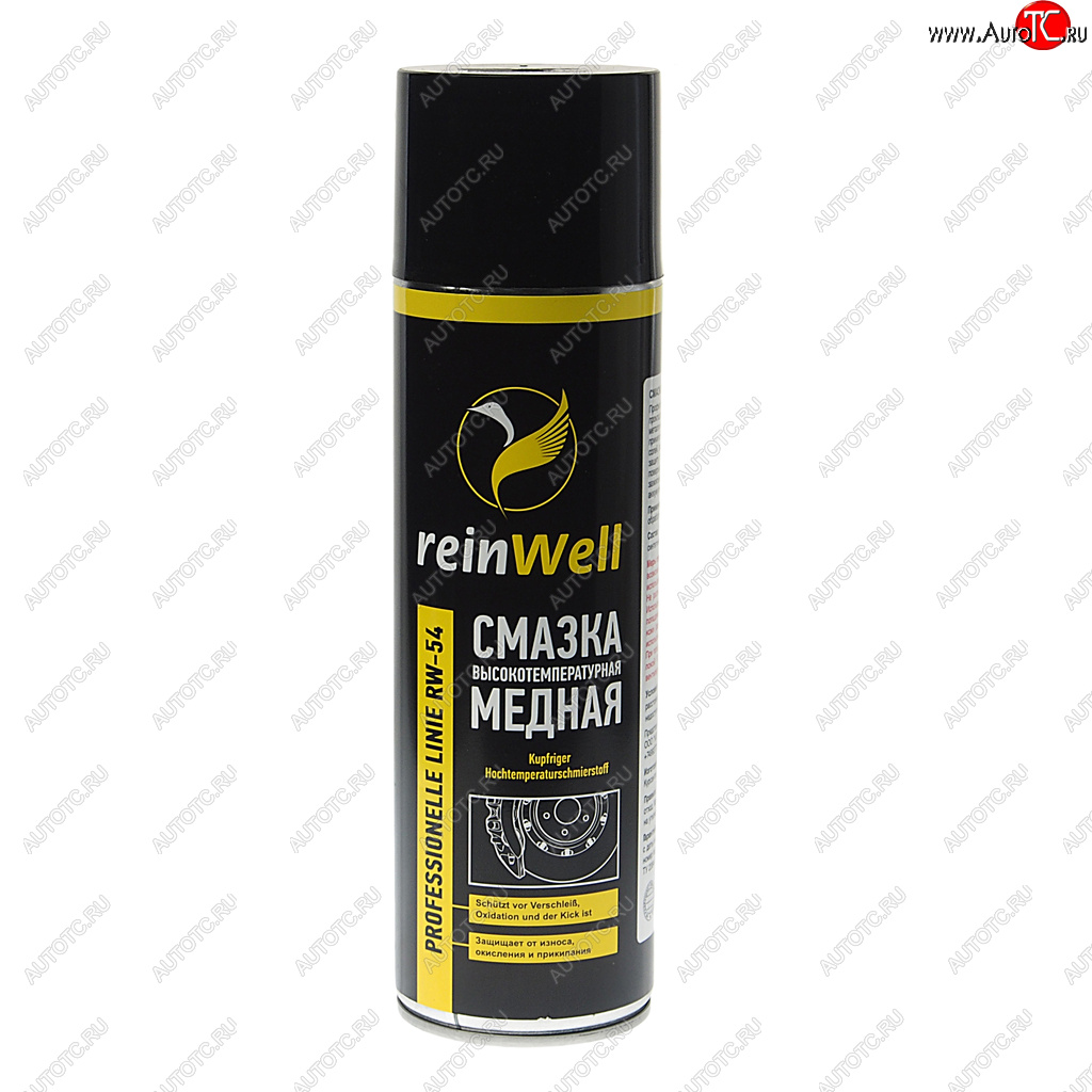 399 р. Смазка медная высокотемпературная 500мл аэрозоль RW-54 REINWELL REINWELL 3257  с доставкой в г. Кемерово