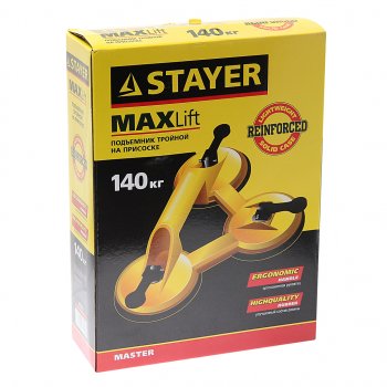 1 349 р. Стеклодомкрат с 3 захватами 120мм 140кг STAYER STAYER 33718-3  с доставкой в г. Кемерово. Увеличить фотографию 2