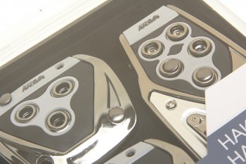 499 р. Накладка педали для МКПП анодированный металл комплект 3шт. NOVA BRIGHT NOVA BRIGHT 33752  с доставкой в г. Кемерово. Увеличить фотографию 2