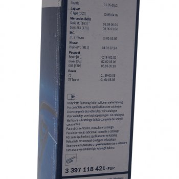2 299 р. Щетка стеклоочистителя 550/500мм комплект Twin BOSCH BOSCH 3397118421 BOSCH 3397118421  с доставкой в г. Кемерово. Увеличить фотографию 7
