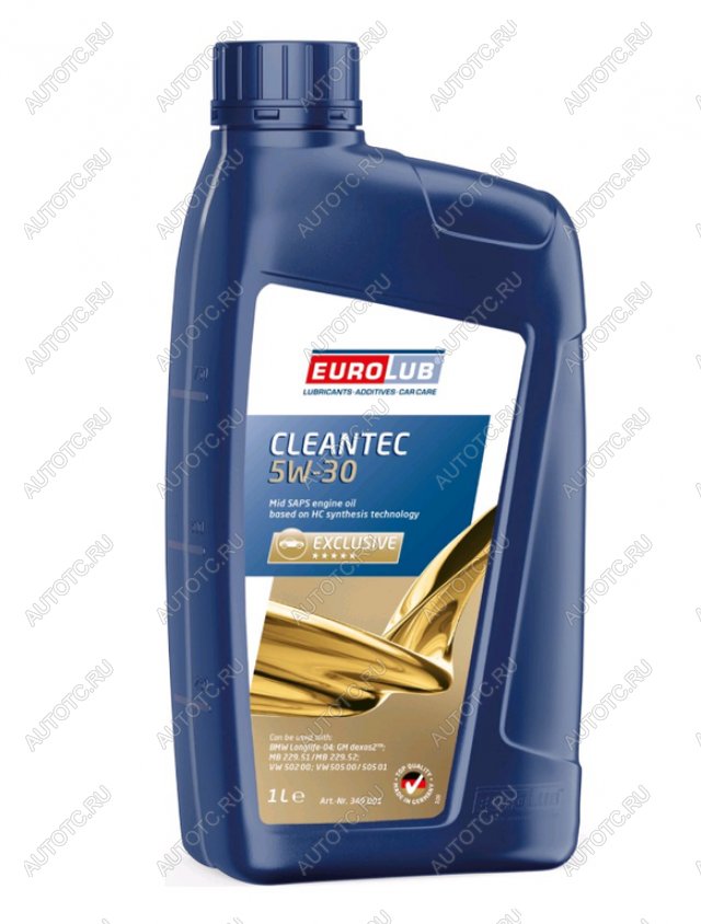 1 279 р. Масло моторное CLEANTEC SNCF 5W30 синт.1л EUROLUB EUROLUB 349001  с доставкой в г. Кемерово