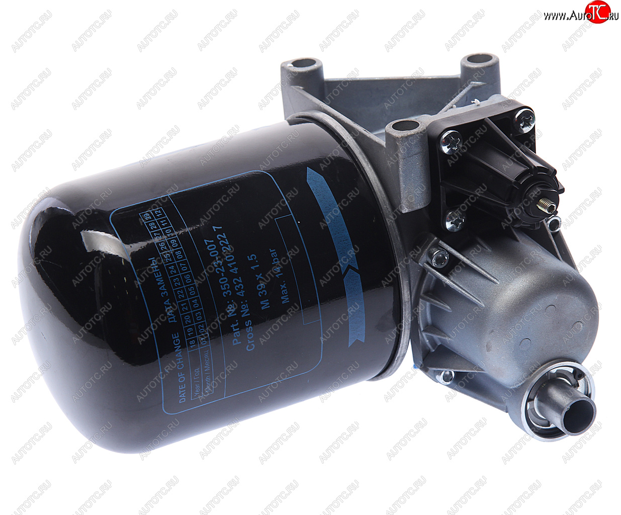3 899 р. Осушитель воздуха КАМАЗ-6520,6460,НЕФАЗ (24V) MEGAPOWER MEGAPOWER 350-23-004  с доставкой в г. Кемерово