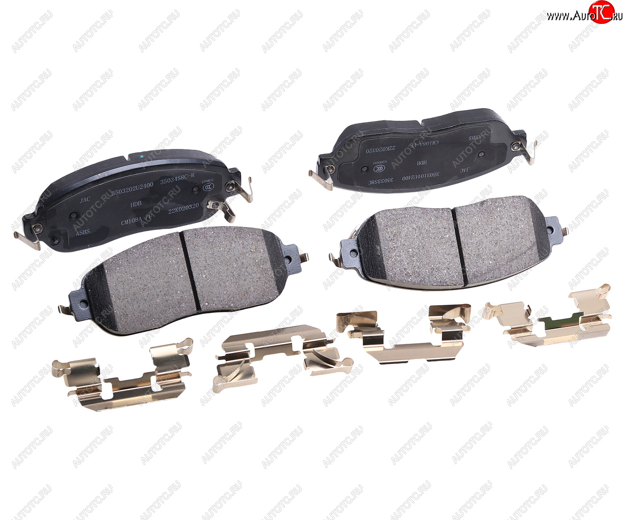 11 099 р. Колодки тормозные JAC JS6 передние (4шт.) OE JAC 3503100u2400-f011  с доставкой в г. Кемерово