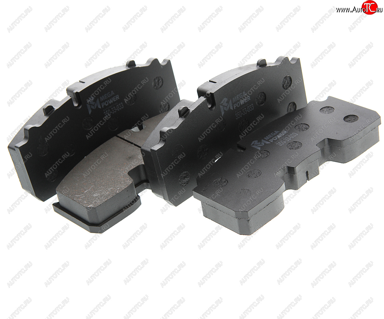 3 899 р. Колодки тормозные BPW дисковые (с выточкой под датчик АБС,KNORR SB3745) (211x93x30)(4шт.) MEGAPOWER MEGAPOWER 350-33-033  с доставкой в г. Кемерово