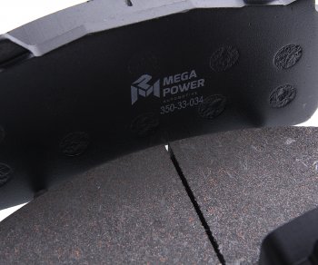 5 399 р. Колодки тормозные MAN дисковые (218x108x30) (4шт.) MEGAPOWER MEGAPOWER 350-33-034  с доставкой в г. Кемерово. Увеличить фотографию 2