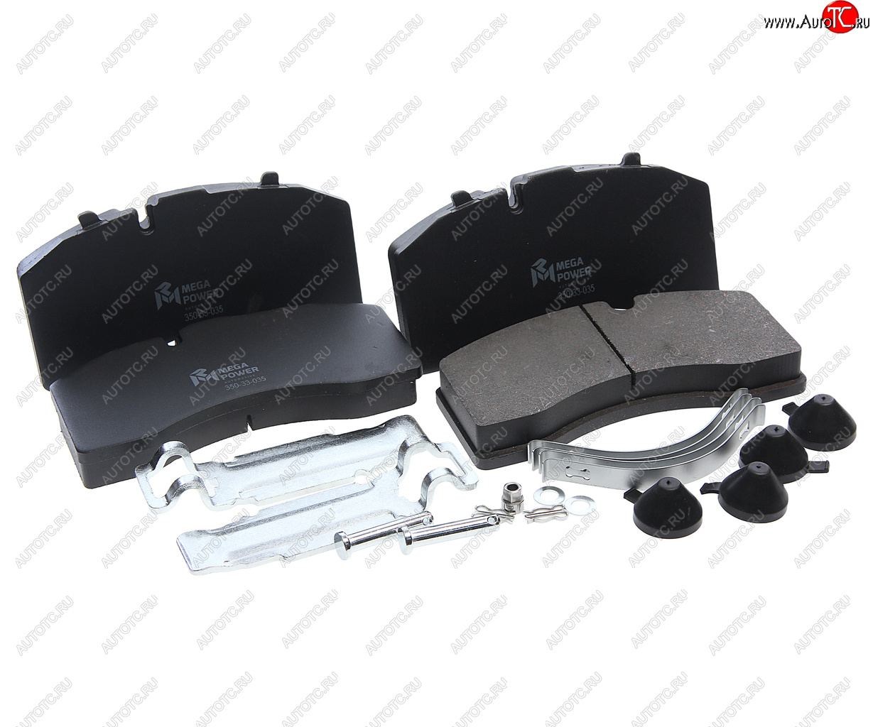 4 549 р. Колодки тормозные MERCEDES SAF дисковые (211x108x30) (4шт.) MEGAPOWER MEGAPOWER 350-33-035  с доставкой в г. Кемерово