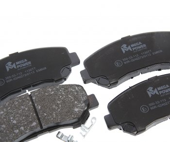 779 р. Колодки тормозные передние (4шт.) MEGAPOWER Nissan Qashqai +2 1 J10 дорестайлинг (2008-2010)  с доставкой в г. Кемерово. Увеличить фотографию 2