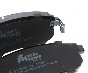 1 069 р. Колодки тормозные передние (4шт.) MEGAPOWER Nissan Teana 1 J31 рестайлинг (2005-2008)  с доставкой в г. Кемерово. Увеличить фотографию 3