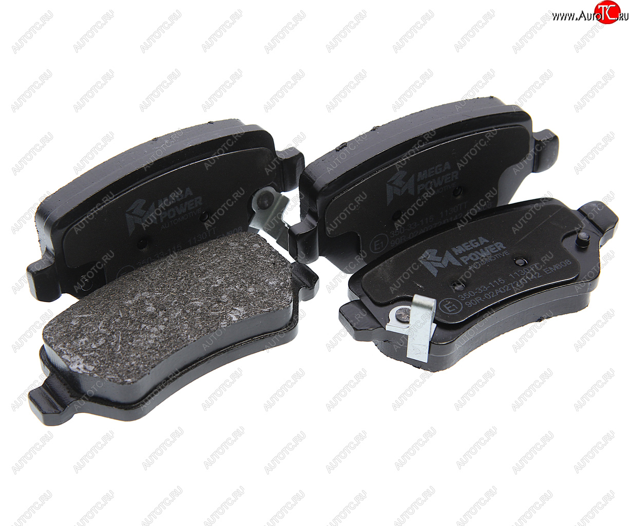 999 р. Колодки тормозные OPEL Astra G,H,Zafira A задние (4шт.) MEGAPOWER MEGAPOWER 350-33-115  с доставкой в г. Кемерово