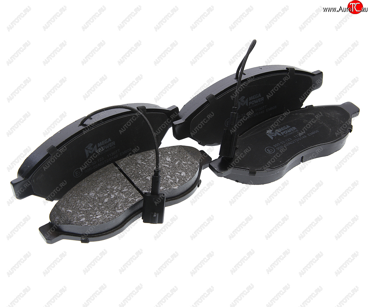 1 469 р. Колодки тормозные передние (4шт.) MEGAPOWER CITROEN Jumper 250 (2006-2014)  с доставкой в г. Кемерово