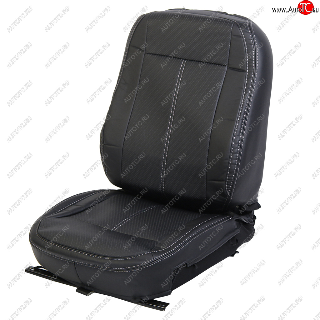 6 999 р. Авточехлы VW Polo Sedan (09-15) экокожа задняя спинка 40х60 черные,серая строчка CARFASHION CARFASHION 352118060604  с доставкой в г. Кемерово