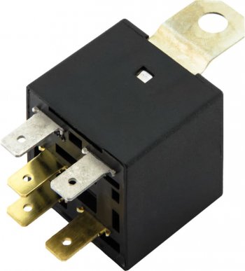 177 р. Реле электромагнитное 12V 5-ти контактное 50А замыкающее с кронштейном ЭМИ ЭМИ 35.3787-30  с доставкой в г. Кемерово. Увеличить фотографию 1