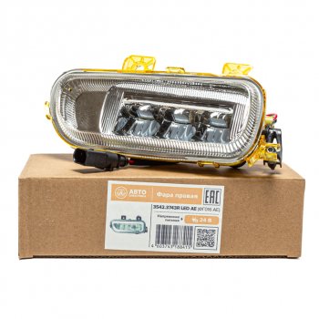 3 199 р. Фара противотуманная КАМАЗ-5490,MERCEDES Axor правая LED AVTOELECTRICA AVTOELECTRICA 3542.3743r led aе (фг016 ae)  с доставкой в г. Кемерово. Увеличить фотографию 1