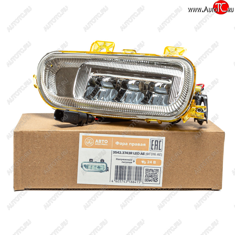 3 199 р. Фара противотуманная КАМАЗ-5490,MERCEDES Axor правая LED AVTOELECTRICA AVTOELECTRICA 3542.3743r led aе (фг016 ae)  с доставкой в г. Кемерово