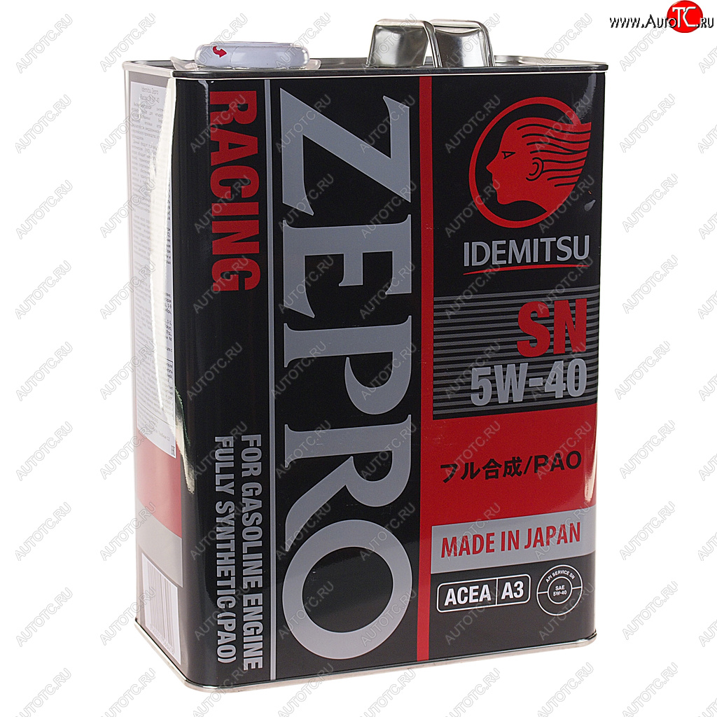 8 599 р. Масло моторное ZEPRO RACING 3585-41 5W40 синт.4л IDEMITSU IDEMITSU 3585-004  с доставкой в г. Кемерово