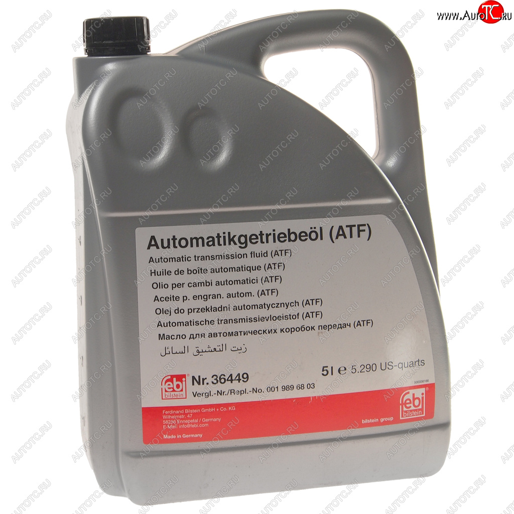 6 949 р. Масло трансмиссионное ATF для АКПП (MB236.14) 5л FEBI FEBI 36449  с доставкой в г. Кемерово