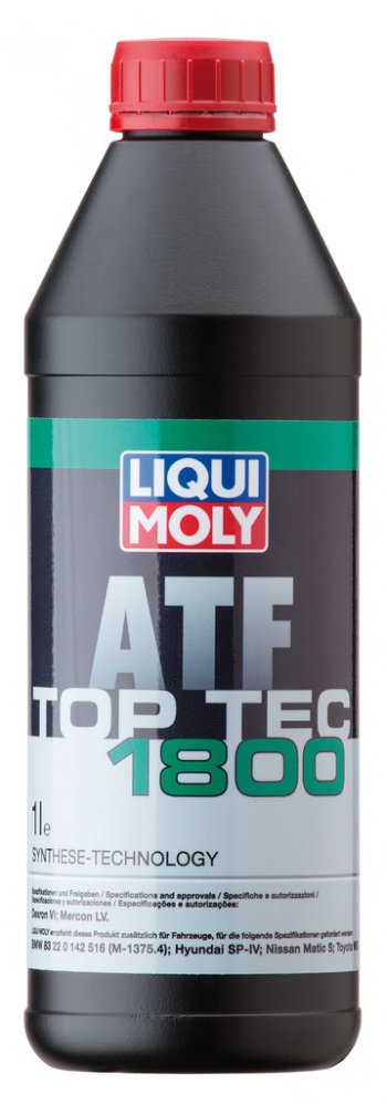 1 949 р. Масло трансмиссионное TOP TEC ATF 1800 синт.1л LIQUI MOLY LIQUI MOLY 3687  с доставкой в г. Кемерово. Увеличить фотографию 1