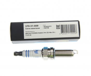 429 р. Свеча зажигания HYUNDAI Solaris (14-) KIA Rio (15-) (1.41.6) (1шт.) MEGAPOWER MEGAPOWER 370-31-009  с доставкой в г. Кемерово. Увеличить фотографию 3