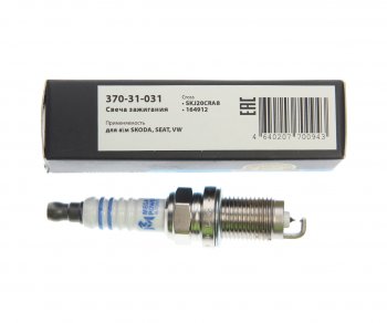 529 р. Свеча зажигания AUDI A3 (07-) (1.4) VW Golf (07-) (1.4),Touran (06-),Tiguan (07-) (1шт.) MEGAPOWER MEGAPOWER 370-31-031  с доставкой в г. Кемерово. Увеличить фотографию 3