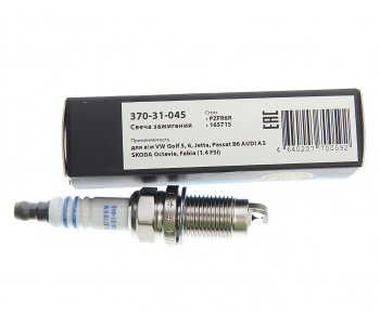 339 р. Свеча зажигания VW Golf 5,6,Jetta,Passat B6 AUDI A3 SKODA Octavia,Fabia (1.4 FSI) (1шт.) MEGAPOWER MEGAPOWER 370-31-045  с доставкой в г. Кемерово. Увеличить фотографию 3