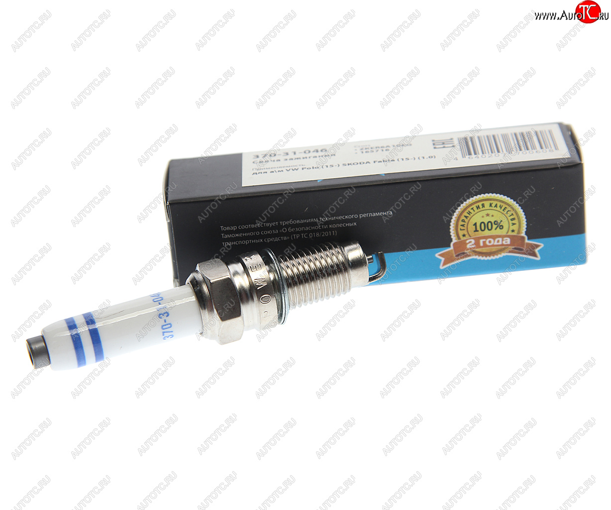 154 р. Свеча зажигания VW Polo (15-) SKODA Fabia (15-) (1.0) (1шт.) MEGAPOWER MEGAPOWER 370-31-046  с доставкой в г. Кемерово