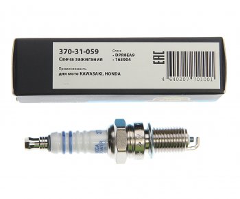 104 р. Свеча зажигания мото KAWASAKI SUZUKI YAMAHA HONDA (1шт.) MEGAPOWER MEGAPOWER 370-31-059  с доставкой в г. Кемерово. Увеличить фотографию 3