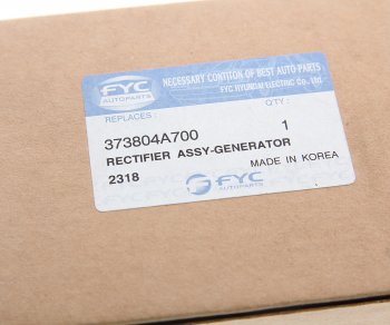 1 299 р. Мост диодный HYUNDAI HD35 (17-) (D4CB) генератора FYC FYC 37380-4a700  с доставкой в г. Кемерово. Увеличить фотографию 3