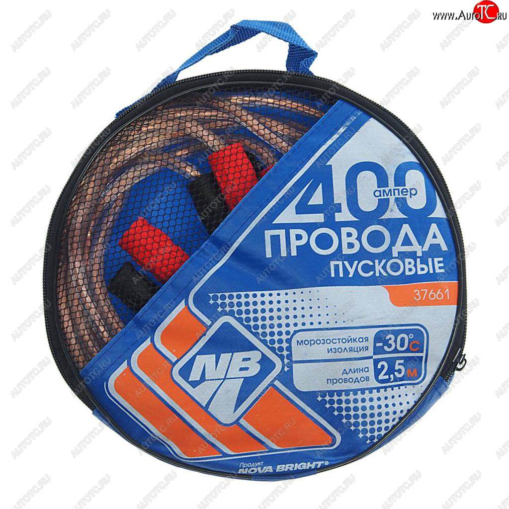 559 р. Провода для прикуривания 400А 2.5м NOVA BRIGHT NOVA BRIGHT 37661  с доставкой в г. Кемерово