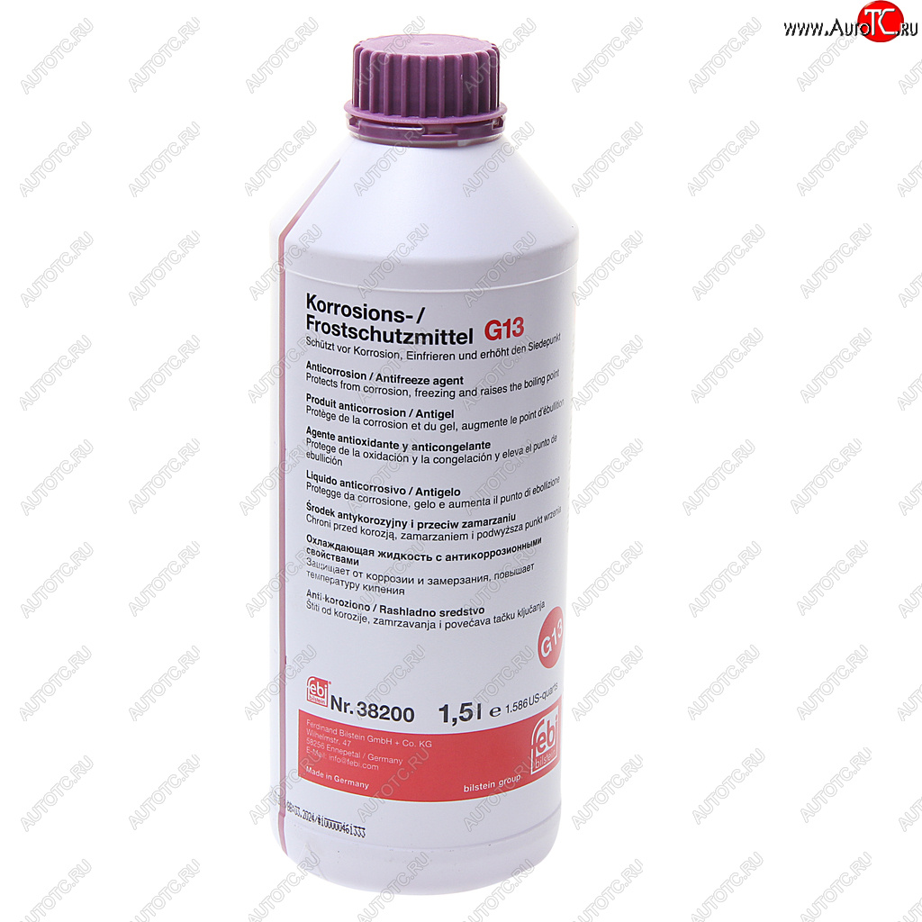 1 189 р. Антифриз фиолетовый концентрат 1.5л G013 FEBI FEBI 38200  с доставкой в г. Кемерово
