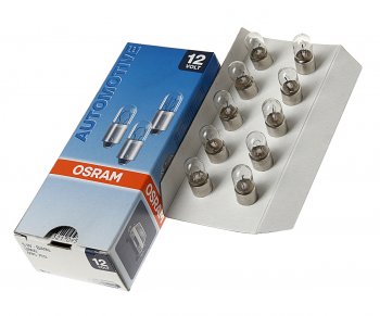 84 р. Лампа 12V 5W BA9s OSRAM OSRAM 3860  с доставкой в г. Кемерово. Увеличить фотографию 1