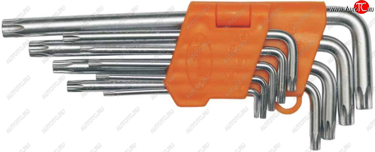 389 р. Набор ключей TORX T10-Т50 Г-образных 9 предметов Professional АВТОДЕЛО АВТОДЕЛО 39151  с доставкой в г. Кемерово