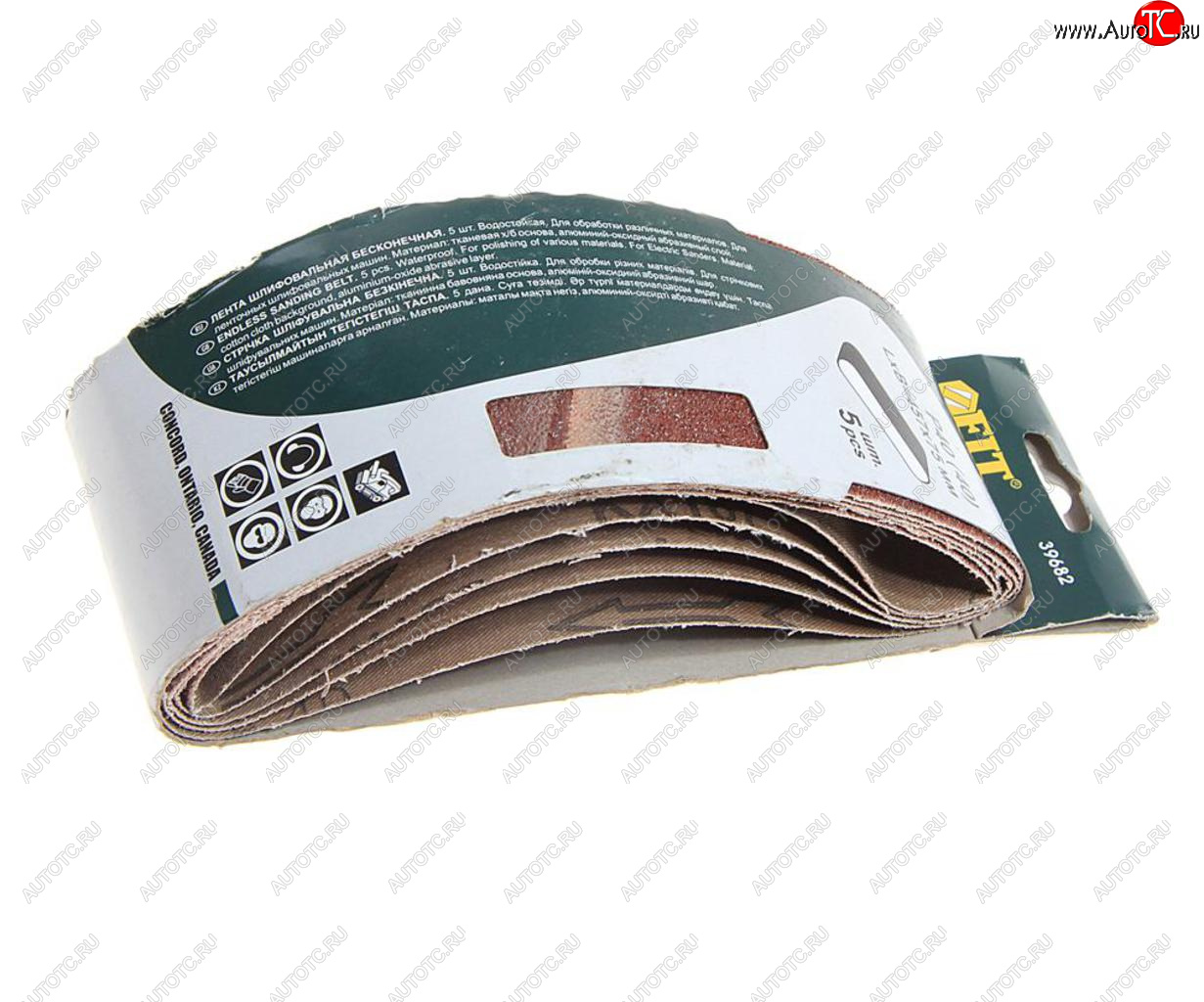 369 р. Лента шлифовальная 75х457мм P40 5шт. FIT FIT 39682  с доставкой в г. Кемерово