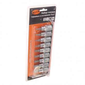 1 659 р. Набор бит-головок 12 TORX Т20-Т60 9 предметов АВТОДЕЛО АВТОДЕЛО 39835  с доставкой в г. Кемерово. Увеличить фотографию 1