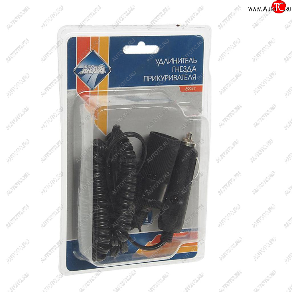 299 р. Удлинитель прикуривателя 12-24V 3м. NOVA BRIGHT NOVA BRIGHT 39947  с доставкой в г. Кемерово