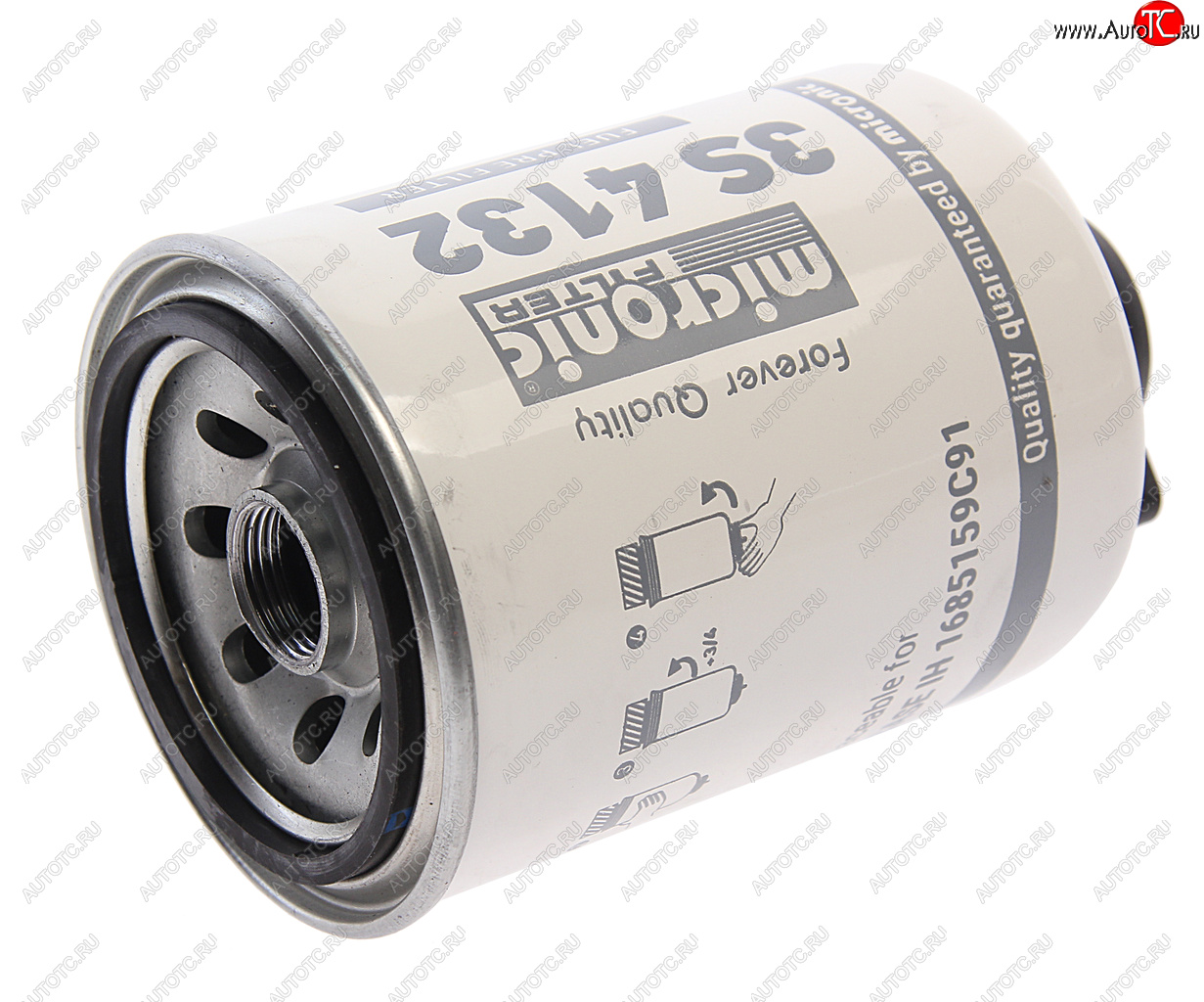1 089 р. Фильтр топливный DOOSAN JHON DEERE грубой очистки (без стакана,со сливом) MICRONIC FILTER MICRONIC FILTER 3s4132  MICRONIC FILTER 3s4132   с доставкой в г. Кемерово