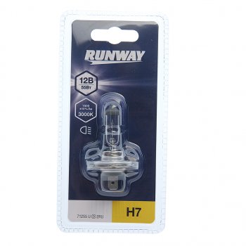 210 р. Лампа 12V H7 55W PX26d блистер (1шт.) RUNWAY RUNWAY 4027 RUNWAY 4027  с доставкой в г. Кемерово. Увеличить фотографию 1