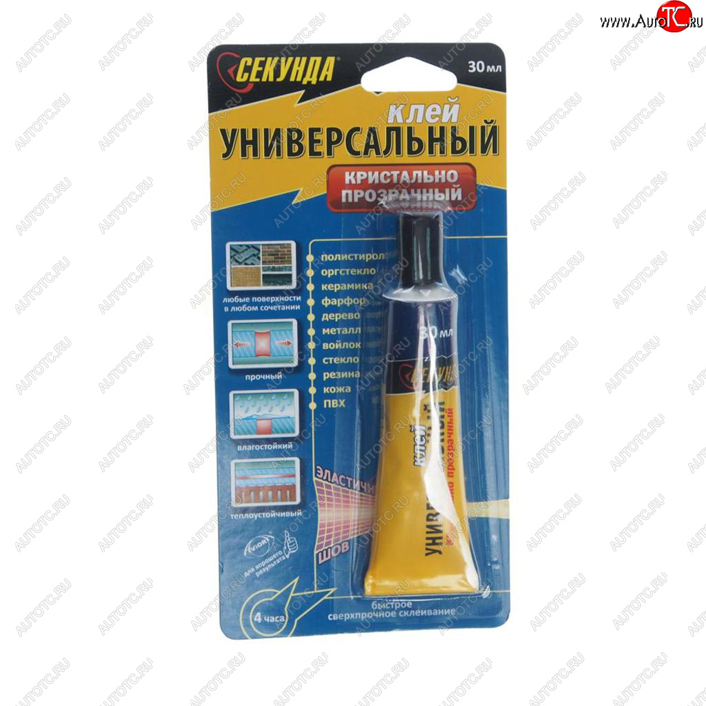 154 р. Клей универсальный прозрачный 30мл СЕКУНДА ASD 403-108  с доставкой в г. Кемерово