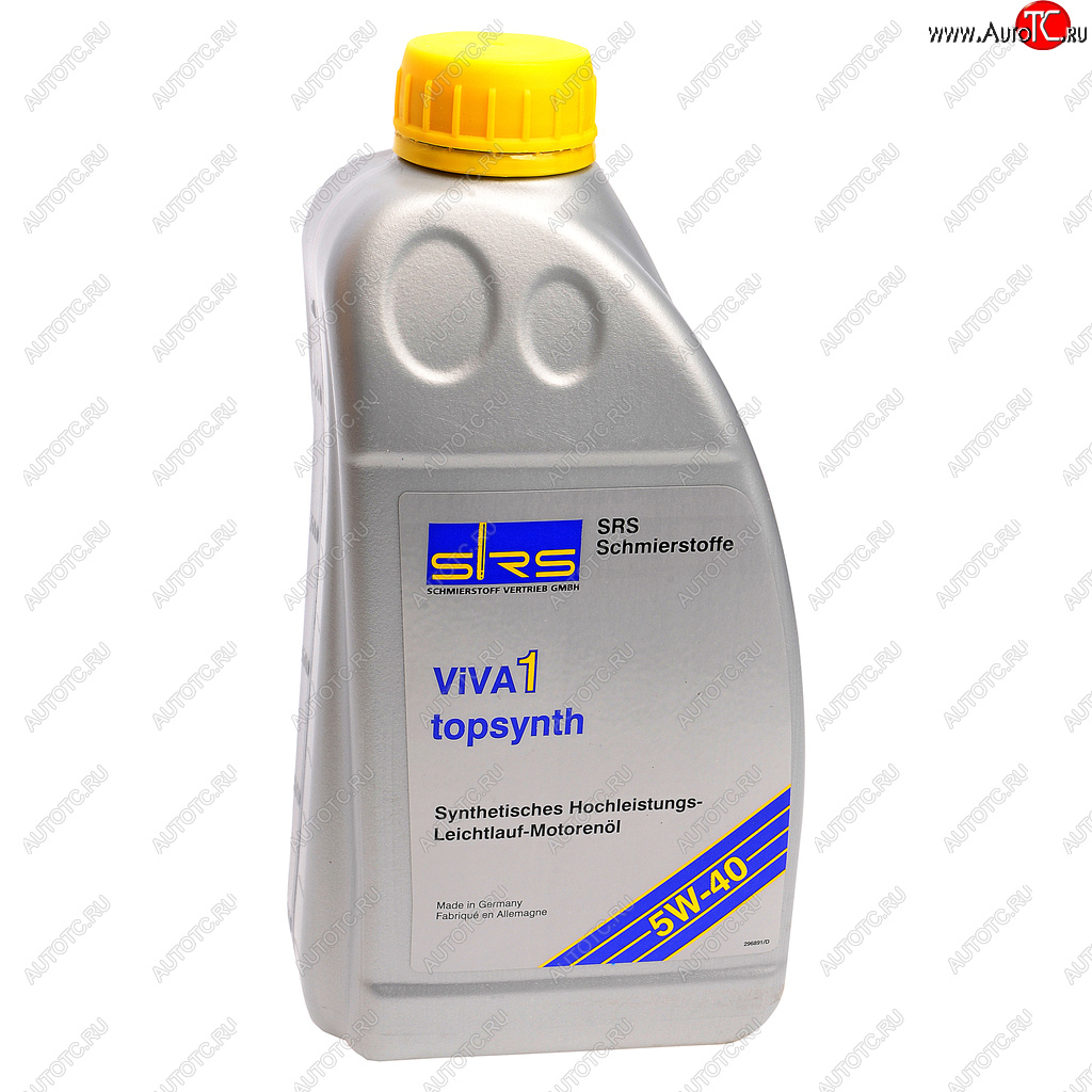 1 499 р. Масло моторное VIVA 1 TOPSYNTH 5W40 синт.1л SRS SRS 4033885000441  с доставкой в г. Кемерово