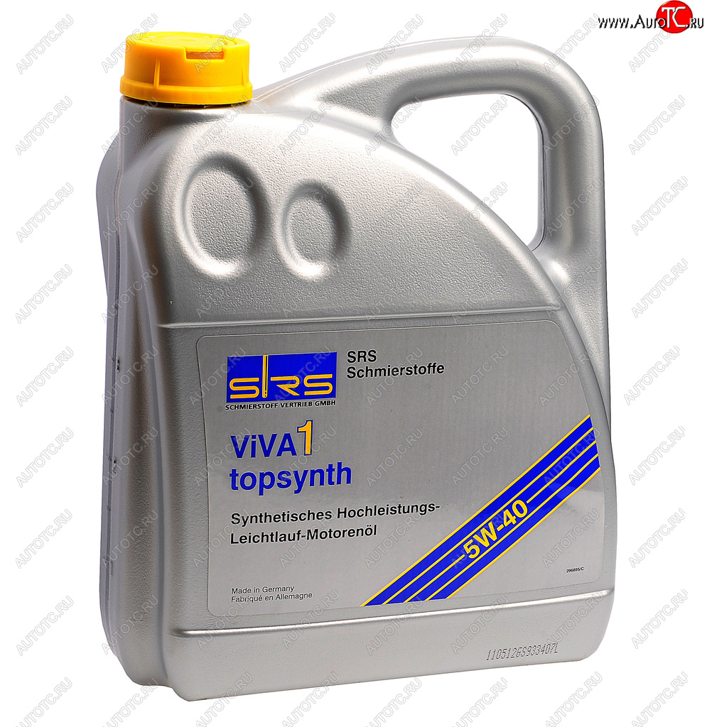 5 849 р. Масло моторное VIVA 1 TOPSYNTH 5W40 синт.4л SRS SRS 4033885000458  с доставкой в г. Кемерово