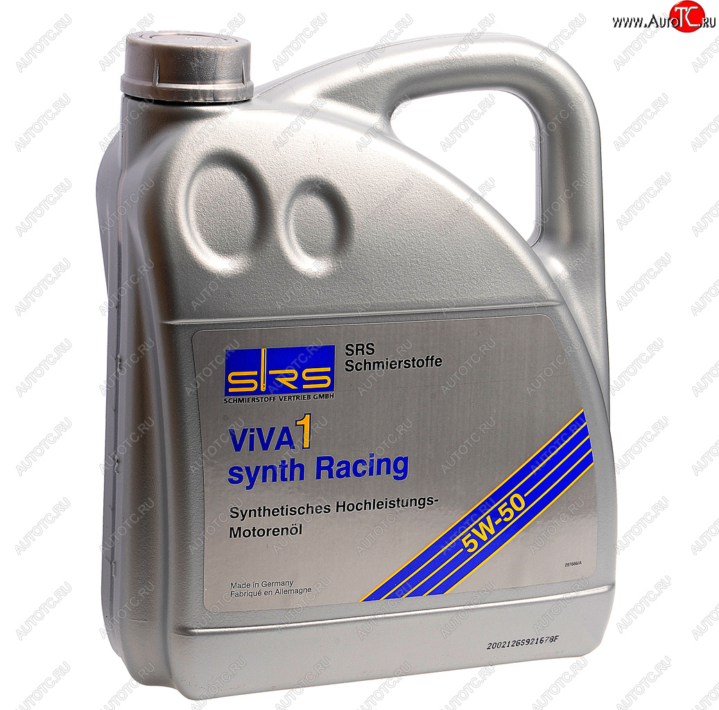 5 999 р. Масло моторное VIVA 1 SYNTH RACING 5W50 синт.4л SRS SRS 4033885000861  с доставкой в г. Кемерово