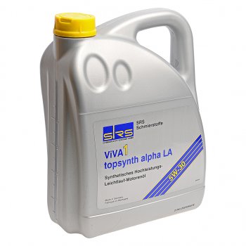 6 549 р. Масло моторное VIVA 1 TOPSYNTH ALPHA LA 5W30 синт.5л SRS SRS 4033885001127  с доставкой в г. Кемерово. Увеличить фотографию 1